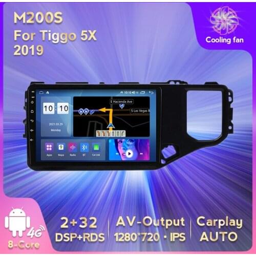 HD 1280X720 Eight Cora Andoird 11 WIFI 4G BT Car Radio For Chery Tiggo 5X 2019 2017 2018 2019 Navigation Car Multimedia Player