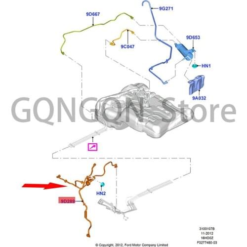 CAR carbon canister solenoid valve assembly with pipe For dMo nd eoK uga Tou rn eo activated carbon canister solenoid valve