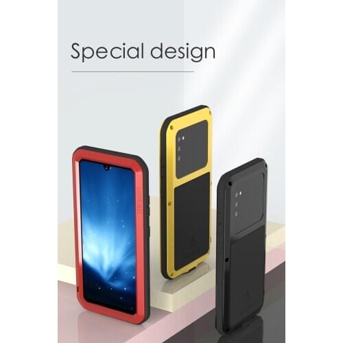 For Samsung Galaxy A41 Case Love Mei Powerful Metal Armor Shock Dirt Proof Water Resistant Cover Case For Samsung Galaxy A41