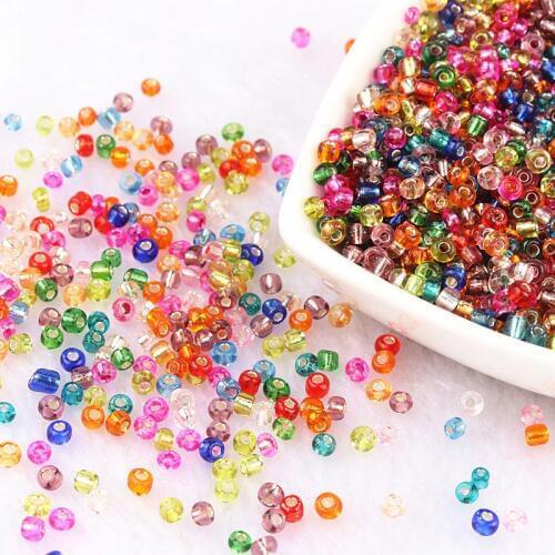 400pcs 3MM Silver Lined Czech Glass Beads for Jewelry Making Charms SeedBeads Kralen Spacer Beads Rondelle Bead DIY Bijoux