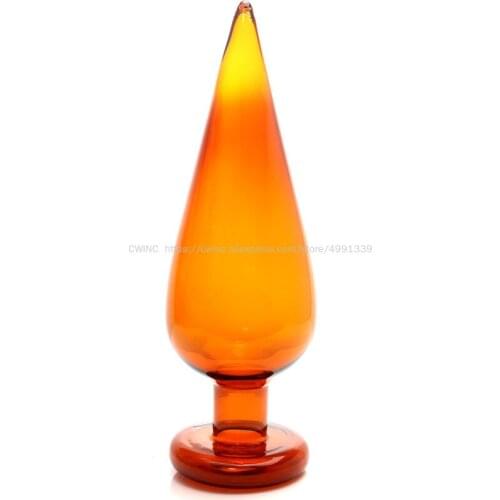 CW0194 Hollow Anal Plug Women Men Large Glass for Experienced People Max Diameter 6.6cm X 21cm Length
