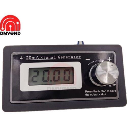 4-20mA PLC Signal Generator Current Sensor Test Two-wire Output with backlight Panel-mounted Current Transducer Support 2,3,4