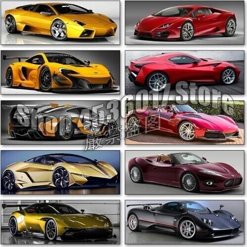 Car 5d Diy Diamond Painting Cross Stitch Diamond Embroidery Advanced racing Art Mosaic Paintings Full Rhinestone Gift Stickers