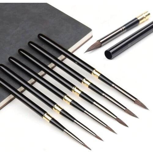 Kemila 1Pcs Watercolor Paint Brushes Detail Line Brush for Watercolor Inking Gouache Acrylic Painting art brush set detachable