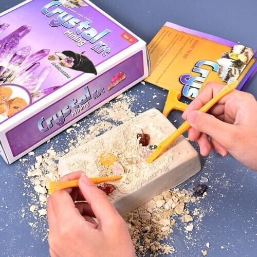 Children Creative Educational Toys Archaeology Gemstone Digging Excavation Kits Toys Novelty Digging Early Development Toys
