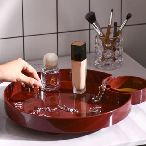 Creative Storage Tray Multi-function Round Shape Plastic Tray Storage Tray Kitchen Supplies Home Kitchen Fruit Dessert Tray