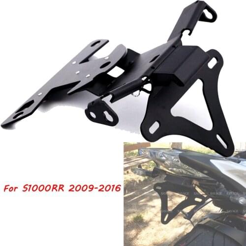 Motorcycle Rear License Plate Holder Frame Bracket with LED Tail Light For BMW S1000RR S1000 RR 2009-2016