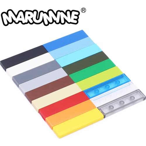Marumine 1x4 Tile 80PCS Classic Building Blocks 2431 MOC Bricks Parts Educational Learning DIY Toys Compatible All Major Brands