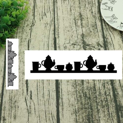 Metal cutting dies Various teacups cut die mold decoration Scrapbooking paper craft mould punch stencils
