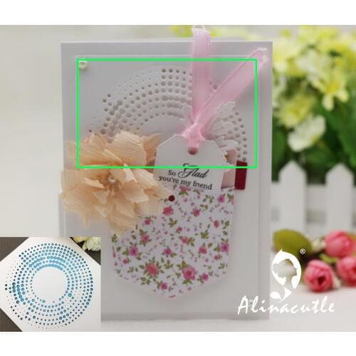 AlinaCraft METAL CUTTING DIES dot background circle round Scrapbook papercraft card album punch stencil art cutter die cut