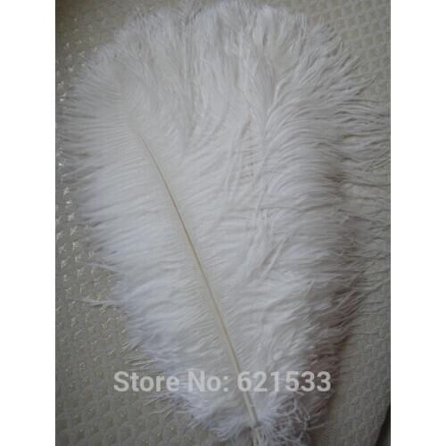 NEW 50pcs 20-22inches/50-55cm perfect white ostrich feathers decor wedding freeshipping