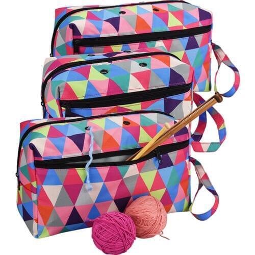 2019 New Arrival Yarn Storage Bag For Crochet Hooks & Knitting Needle DIY Needlework Storage Bag For Mom Crochet Accessories Bag