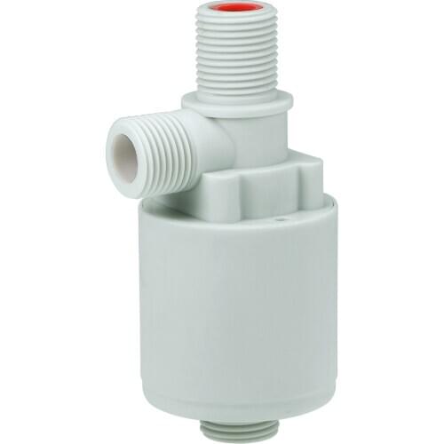 Uxcell Float Ball Valve G1/2 Thread Plastic Vertical Exterior Water Liquid Level Control Sensor Automatic with Filter