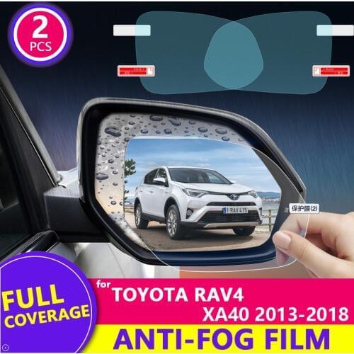 Full Cover Anti Fog Rainproof Film for Toyota Rav4 XA40 2013~2018 RAV 4 40 Car Rearview Mirror Protective Film Accessories 2017