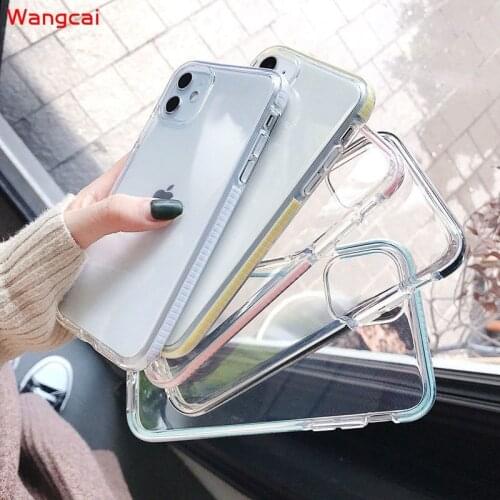 Candy Color Clear Cases For Samsung Galaxy A20 A30 A10 M10 A7 2018 J7 Prime Transparent Case Shockproof Soft Cover