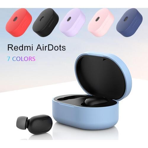 Silicone Soft Protective Shockproof Bluetooth Earphone Case for Xiaomi Redmi Airdots Tws Air Dots Wireless Headphone Ear Phone