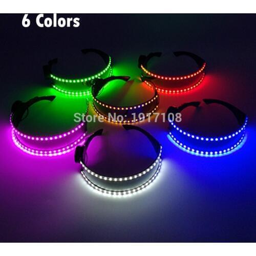 5V LED Glasses Laser Glasses For Nightclub Performers led glasses party Dancing Glowing LED Mask Rave Glasses