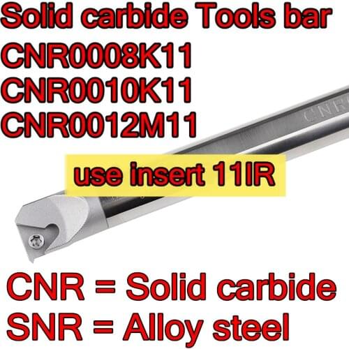 Solid carbide Threaded Tools bar CNR0008K11 CNR0010K11 CNR0012M11 use 11IR 11NR Threaded inserts Free shipping