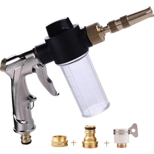 Portable High-pressure Water Gun For Cleaning Car Wash Machine Garden Watering Hose Nozzle Sprinkler Foam Water Gun dropshipping