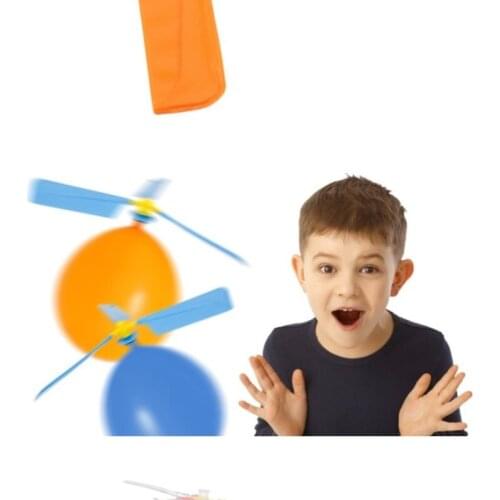 1Pc Air Balloon Helicopter Toy Funny Balloon Ortable Outdoor Helicopter Flying For Kids Birthday Party Childrens Day Gift