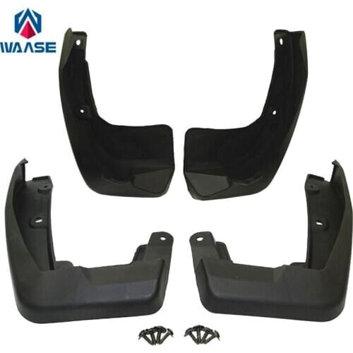 Waase For Honda CRV CR-V 2017 2018 4pcs Front & Rear Black Mud Guards Mud Flaps Splash Guards Fender
