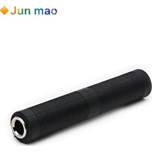 1/5PCS 6.35mm Audio Stereo Dubbele Hoofd Plug Adapter Microfoon Converter Coupler Kabel Joiner Vrouw Tot Vrouw Adapter Connector