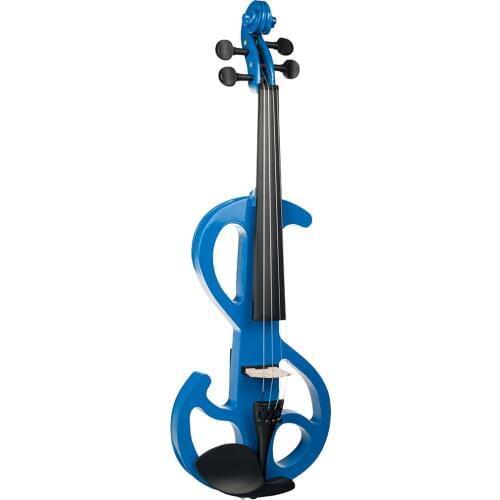 1 Set 4/4 Electric/Silent Violin Blue Concert Gig Stage Performance Accessory
