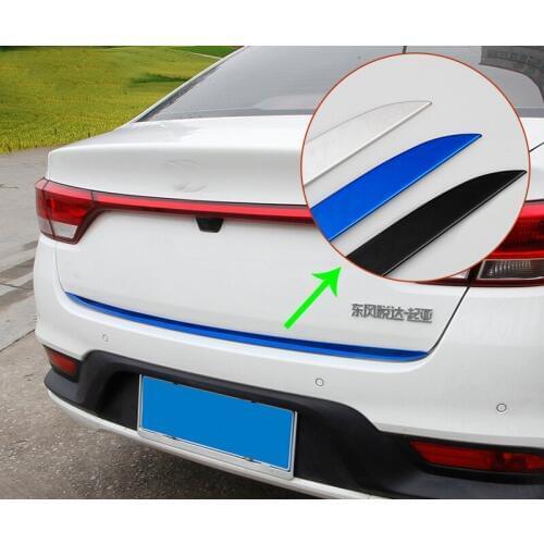 1pc for KIA K2 K3 K4 Trim strip Tailgate Trunk collision avoidance Bright