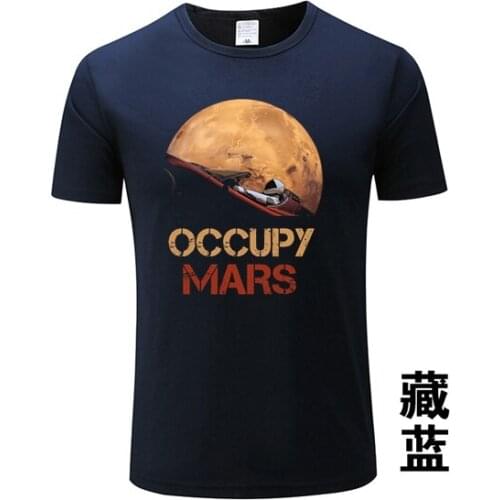 15Color Novelty Man Occupy Mars SpaceX Starman T Shirt Man Elon Musk Space X Women T-Shirt Camiseta 3D Mens TShirt XS-XXXL