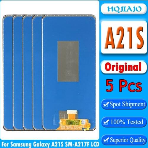 5PCS New Original LCD For Samsung Galaxy A21s A217 LCD Touch Screen Digitizer LCD For Samsung A21s LCD SM-A217F/DS LCD Display