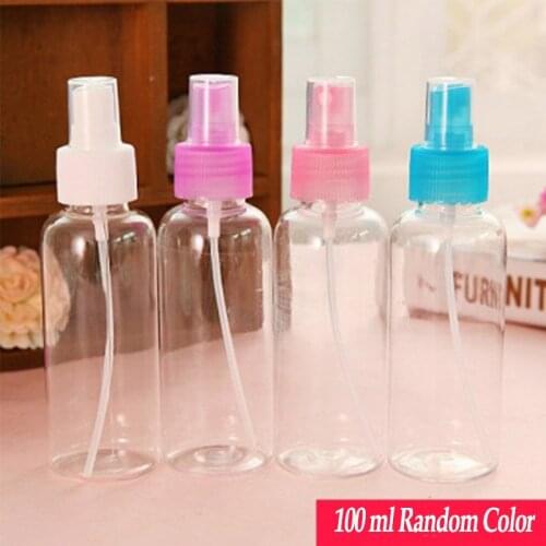 5pcs Portable Small Transparent Plastic Empty Spray Bottle 30ml/50ml/100ml Refillable Vail Containers For Sample