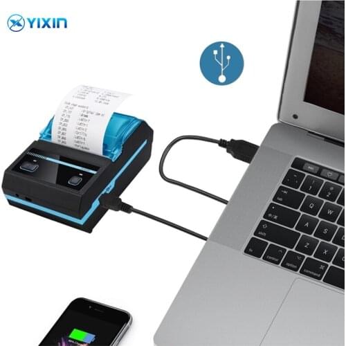 58mm Thermal Receipt Printer With Bluetooth And USB Mini Handheld Thermal Printer Suitable for Restaurants Ticket Printing