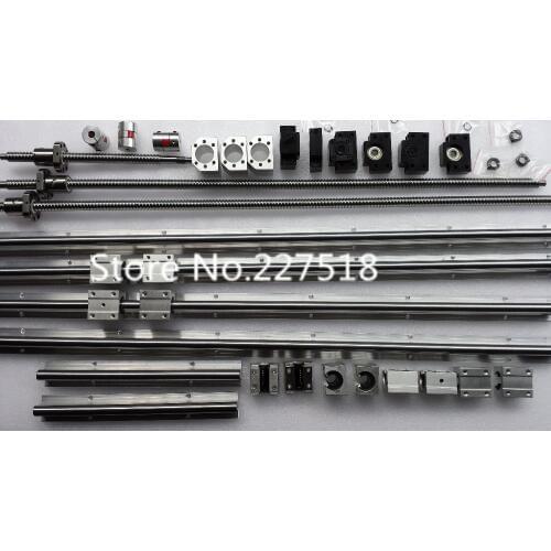 6 sets linear rail SBR16 L1460/820/340mm+3 SFU1610-1530/1530/895mm ball screw+1 SFU1605-320mm+4 support+4 DSG16H nut+4 Coupler