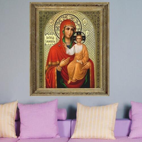 Golden panno 5D diamond embroidery icon full resin diamond with picture mosaic diy Square diamond painting religious 09