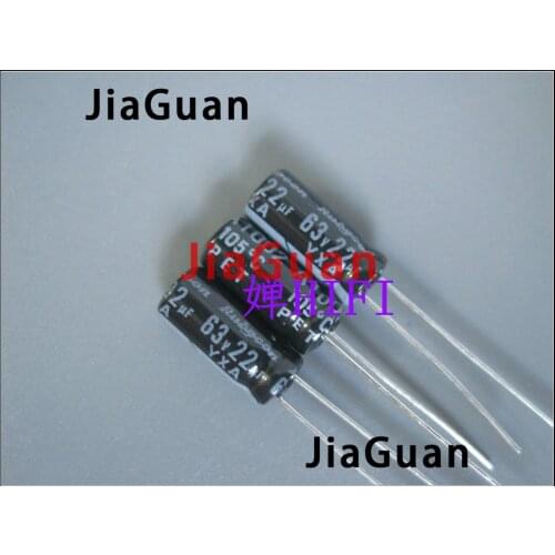 100PCS NEW RUBYCON YXA 63V22UF 5X11MM 105 degrees Aluminum electrolytic capacitors yxa 22UF 63V 22UF/63V