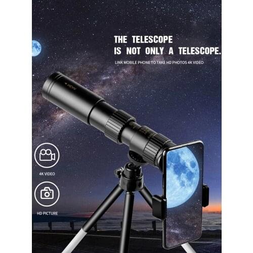 10-300X40 Super Zoom Telescope Powerful Binoculars Long Range 4K HD Portable Monocular FMC BAK4 High Quality for Camping Hunting