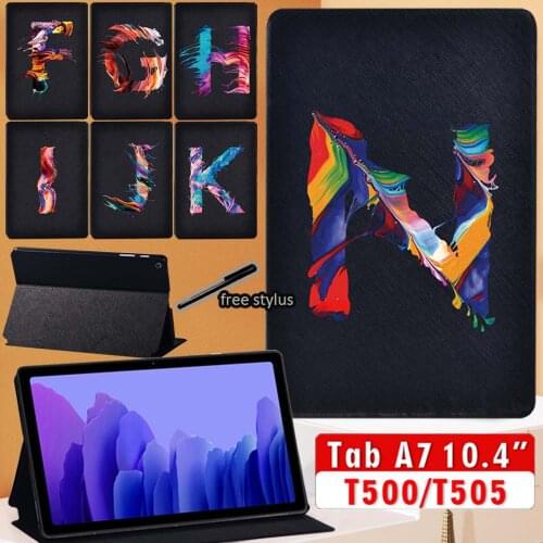 Tablet Case for Samsung Galaxy Tab A7 10.4 Inch T500 T505 PU Leather Stand Cover SM-T500 SM-T505 Protective Cover