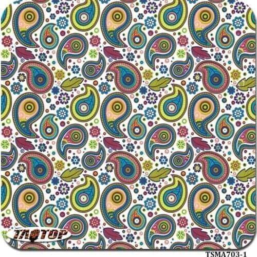 ITAATOP TSHD703-1 Size 1M*10M High Quality Flower pattern pva water transfer printing hydrographics film for agua film