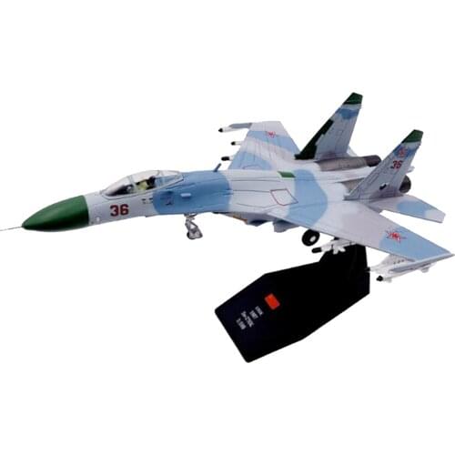 Simulation Alloy 1:100 Russian Su-27k Fighter Plane Diecast Collection Hobby