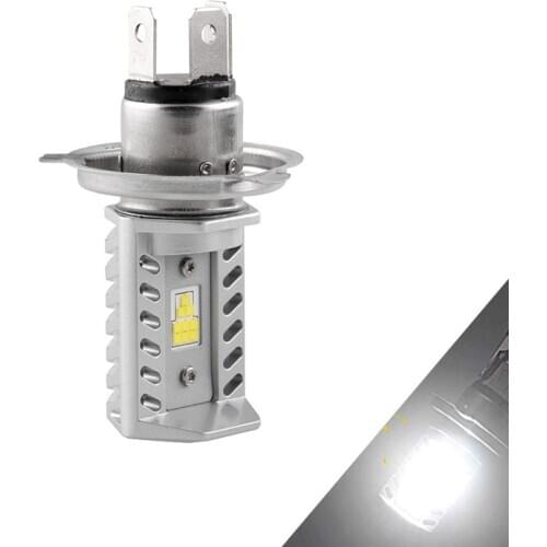 H4 9003 Motorcycle LED Headlight Bulb High Low Beam Light Conversion Kit with CSP Y19 LED Chips for Motorbike 6500K