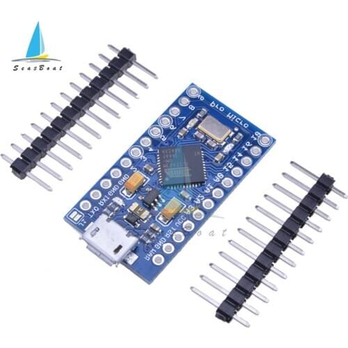 Pro Micro ATmega32U4 5V/16MHz 3.3V/8MHz Module with 2 Row Pin Header For arduino