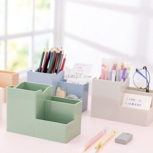 Desktop Pen Holder Organizer Multi-functional Stationery Container Storage Cosmetics Makeup Tools Rack