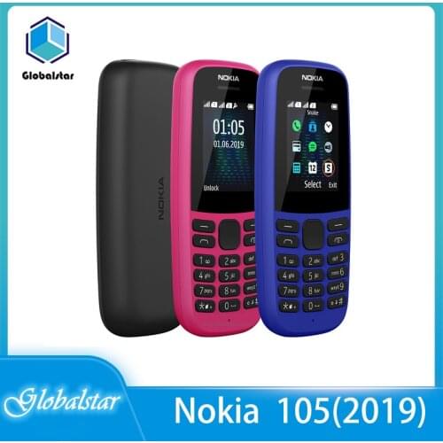 Nokia 105（2019） refurbished Original 105（2019） Single Sim/ Dual Sim phone 2G GSM 800mAh Unlocked Cheap Celluar Phone