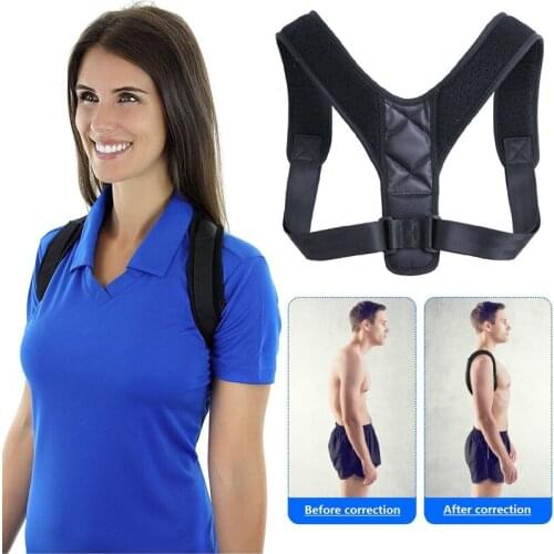 Brace Support Belt Adjustable Back Posture Corrector Clavicle Spine Back Shoulder Lumbar Corrector De Postura Hombre For Health