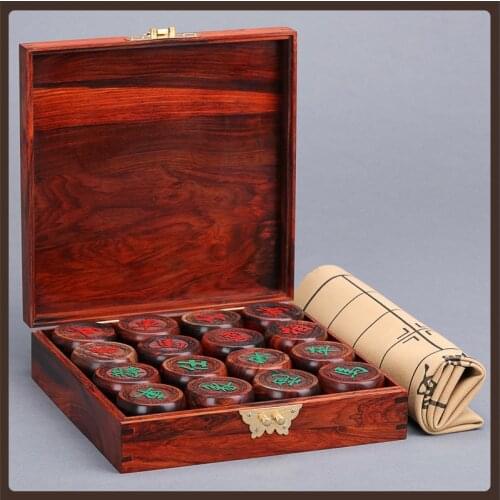 Professional Chinese Chess Decoration Portable Wood Chinese Chess Set Luxury Table Game Xadrez Tabuleiro Jogo Chess Set Luxury