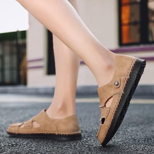 Men Sandals Leather Summer Men Summer Sandals Sandalia Masculina De Praia Leather Shoes Mens Sandal Beach In Mens Slippers