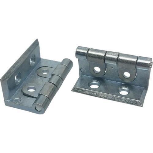 Zinc alloy chassis hinges Iron cabinet door single 2 folding hinge 270 degree L-shaped flip angles