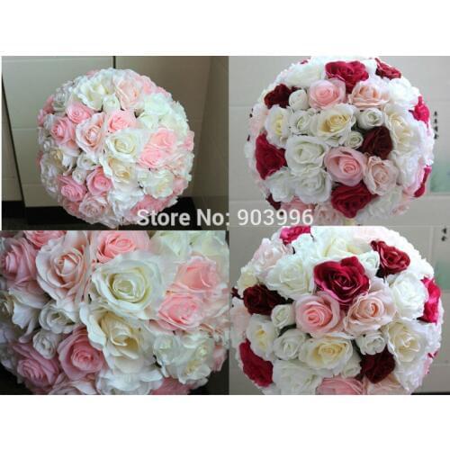 SPR NEW!!Free shipping! wedding road lead artificial flower ball wedding table flowers centerpiece flower balls decoration