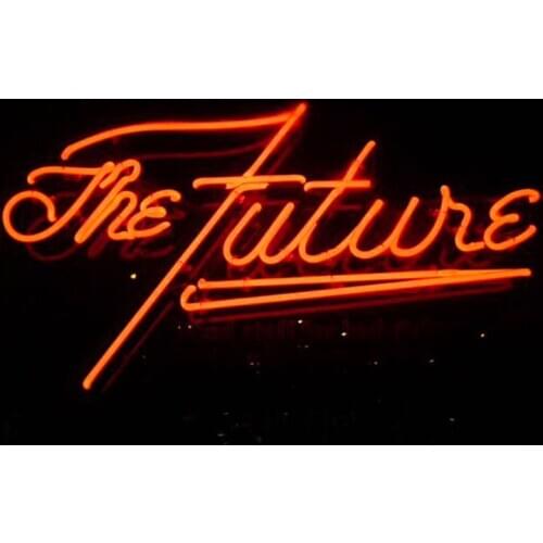 Decorative Light The Future Neon Text Neon Bulb Light Home Bedroom Beer Lamp Enseigne Lumineuse Decorate Handmade glass Tube