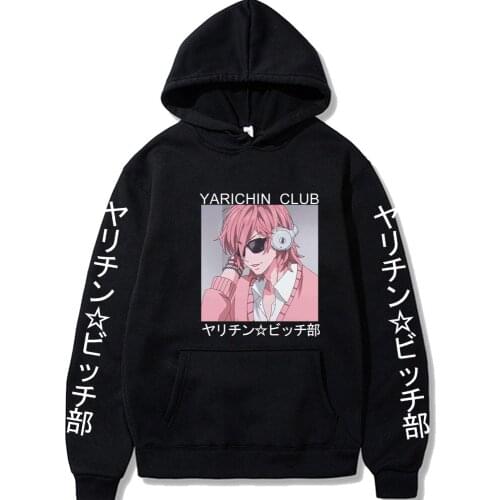 Yarichin Bitch Club Hoodies Anime Manga Ayato Yuri Print Streetwear Men Women Oversized Sweatshirts Hoodie Harajuku Tops Clothes